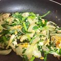けめ＊'s cooksnap of when they made ニラ卵炒め.