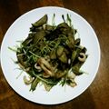 みんそよ's cooksnap of when they made 副菜に簡単水菜炒め.