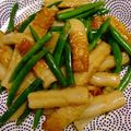 さく*'s cooksnap of when they made ちくわといんげんのにんにく醤油炒め.