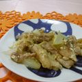 赤い電話's cooksnap of when they made 鶏肉と玉ねぎの味噌ﾏﾖ炒め☆.