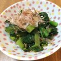 あちゃん＊°'s cooksnap of when they made 菜の花と小松菜の辛子醤油和え.