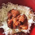 クックIMJ2GL☆'s cooksnap of when they made ヨシダソースで唐揚げ丼.