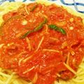 mamaーmane's cooksnap of when they made 人気のツナトマトパスタ！.