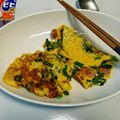 ワイルドましゅまろ's cooksnap of when they made にらたまオムレツ(ベーコン入り).