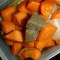 もりのりころ's cooksnap of when they made めんつゆで☆人参&大根&こんにゃくの煮物.