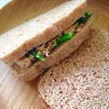 みそゆうき's cooksnap of when they made 小松菜と鮭フレークのサンドイッチ.