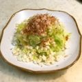さらあお's cooksnap of when they made 簡単副菜！キャベツのおかか天かすがけ.