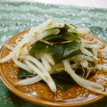 赤い電話's cooksnap of when they made もやしとワカメのぽん酢和え.