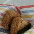 桜月❀咲良mommy's cooksnap of when they made 玉葱とシラスの焦がしバター醤油味おむすび.