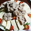 hf1103☆'s cooksnap of when they made 豚肉と豆腐の冷しゃぶｻﾗﾀﾞ タレ4種類.