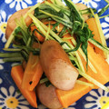 105♡'s cooksnap of when they made 簡単 ウインナーと水菜のオイスター炒め.