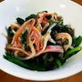 moco33's cooksnap of when they made ほうれん草となめ茸カニかまのお浸し.