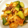 きゃめろん's cooksnap of when they made お弁当に☆鶏ときゅうりのピリ辛マヨ炒め.