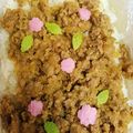 ちっぷ☆♪'s cooksnap of when they made 鮭ハラスと桜の花びらのお弁当.