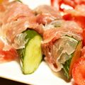 noamanma's cooksnap of when they made 生ハムのきゅうり巻き~技なし1本！.