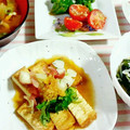 SP♪'s cooksnap of when they made 焼き厚揚げのたっぷり薬味のせ.