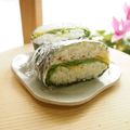 あっぷるカモミール's cooksnap of when they made サンドイッチ風♪ハムと卵のおにぎらず.