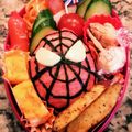 ひさ39's cooksnap of when they made スパイダーマン☆幼稚園キャラ弁当☆.