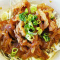 hamupuchi's cooksnap of when they made キャベツたっぷり甘辛豚丼.