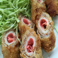 ゆありあまま's cooksnap of when they made ちくわがメインに♡梅しそちくわカツ.