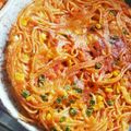 まぐぴぃ's cooksnap of when they made パスタのリメイクピザ風.