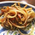 catnana's cooksnap of when they made モヤシのきんぴらごぼう.