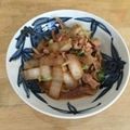 書セラピスト流香's cooksnap of when they made 白菜消費！豚バラ味噌炒め＊.