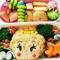 あみごっち's cooksnap of when they made ツムツムキャラ弁☆ベル.