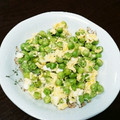いものり's cooksnap of when they made えんどう豆✩ふわふわ卵とじ.