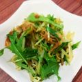 よしこcook☆'s cooksnap of when they made もやしと水菜のポン酢炒め.