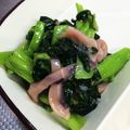 ぱんだ170071's cooksnap of when they made リメイク♪イカの塩辛の小松菜和え.