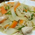 ゆいったろ's cooksnap of when they made 簡単美味しい♪エノキと春菊の白だし炒め.