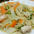 ゆいったろ's cooksnap of when they made 簡単美味しい♪エノキと春菊の白だし炒め.