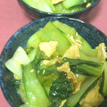 manamoon7's cooksnap of when they made チンゲン菜とふわふわ卵のオイスター炒め.