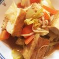 felice☆'s cooksnap of when they made 白菜と厚揚げの　味噌バター醤油煮.