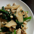 ゆう☆いわ's cooksnap of when they made 超簡単　ニラとエリンギのそぼろ炒め　副菜.