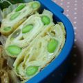 StardustCrusaders's cooksnap of when they made 枝豆の食感を楽しむ☆彩りダシ巻き.