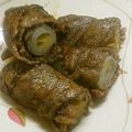 saskach's cooksnap of when they made 材料３つ！黒酢酢豚風☆ねぎの豚肉巻き.