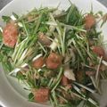 P太郎ママ's cooksnap of when they made 水菜とトマトとツナのさっぱりサラダ.