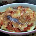 ひなたまま♪♪'s cooksnap of when they made じゃがいもとキムチのあつあつグラタン♪.