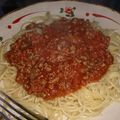 brenandyu's cooksnap of when they made トマト缶で簡単！ミートソースパスタ★.