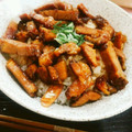ミュッミュッ's cooksnap of when they made 煮豚と煮汁で♪焼豚丼.