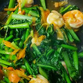 kujira1213's cooksnap of when they made 簡単♪海老と青菜のオイスターソース炒め.