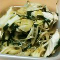 くりりん３'s cooksnap of when they made 簡単！むね肉とニラキャベツの中華炒め.