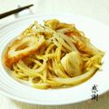 ♪珠香♪'s cooksnap of when they made バタポンで簡単５分♫もやし竹輪の焼きそば.