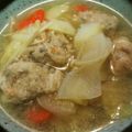 nyha26's cooksnap of when they made 鶏ごぼうつみれ汁.