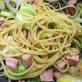 シバルカ's cooksnap of when they made 簡単！ベーコンとキャベツのパスタ.