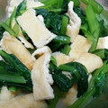 ポパイ474's cooksnap of when they made 小松菜と油揚げの簡単辛子和え.