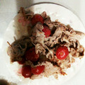 nazare's cooksnap of when they made 豚バラとプチトマトの串焼き(二種).