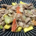 あひる☆じゅん's cooksnap of when they made ☆夏野菜と豚肉のコンソメチーズ炒め☆.